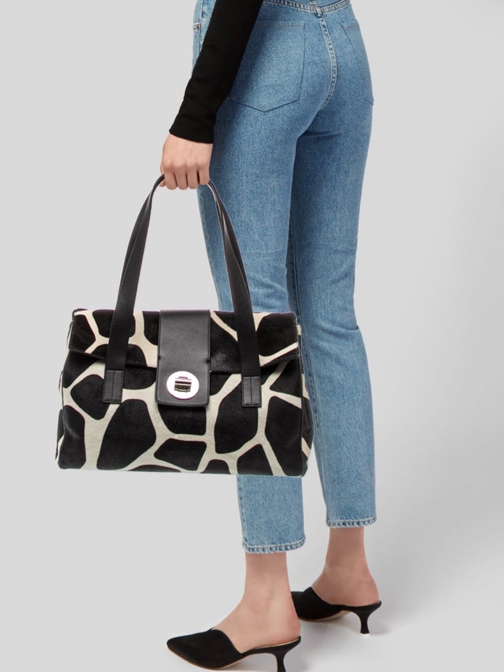 Tiffany & Co. Black and White Ponyhair Shoulder Bag - Picture 15 of 15